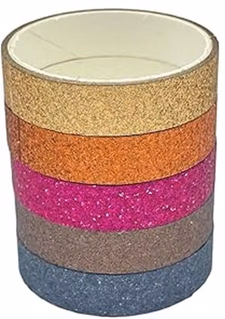 Syntego Set of 5 Multicolour Paper Washi Tapes
