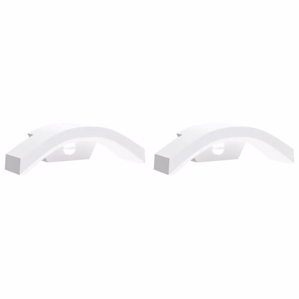 Berkfield Home Set of 2 White Outdoor LED Wall Lights with Motion Sensor and Up/Down Lighting in Die-cast Aluminium – 2