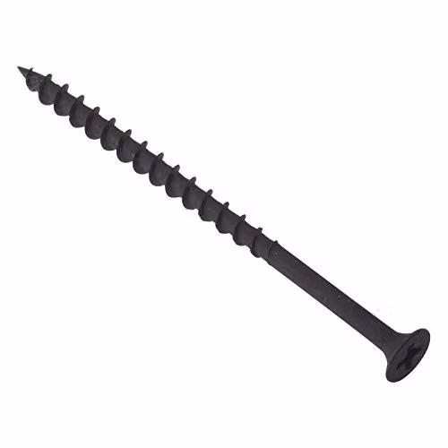 ForgeFix Drywall Screws with Coarse Thread in Black Phosphate, 200 Pack, Diameter: 3.5 mm, Length: 45 mm