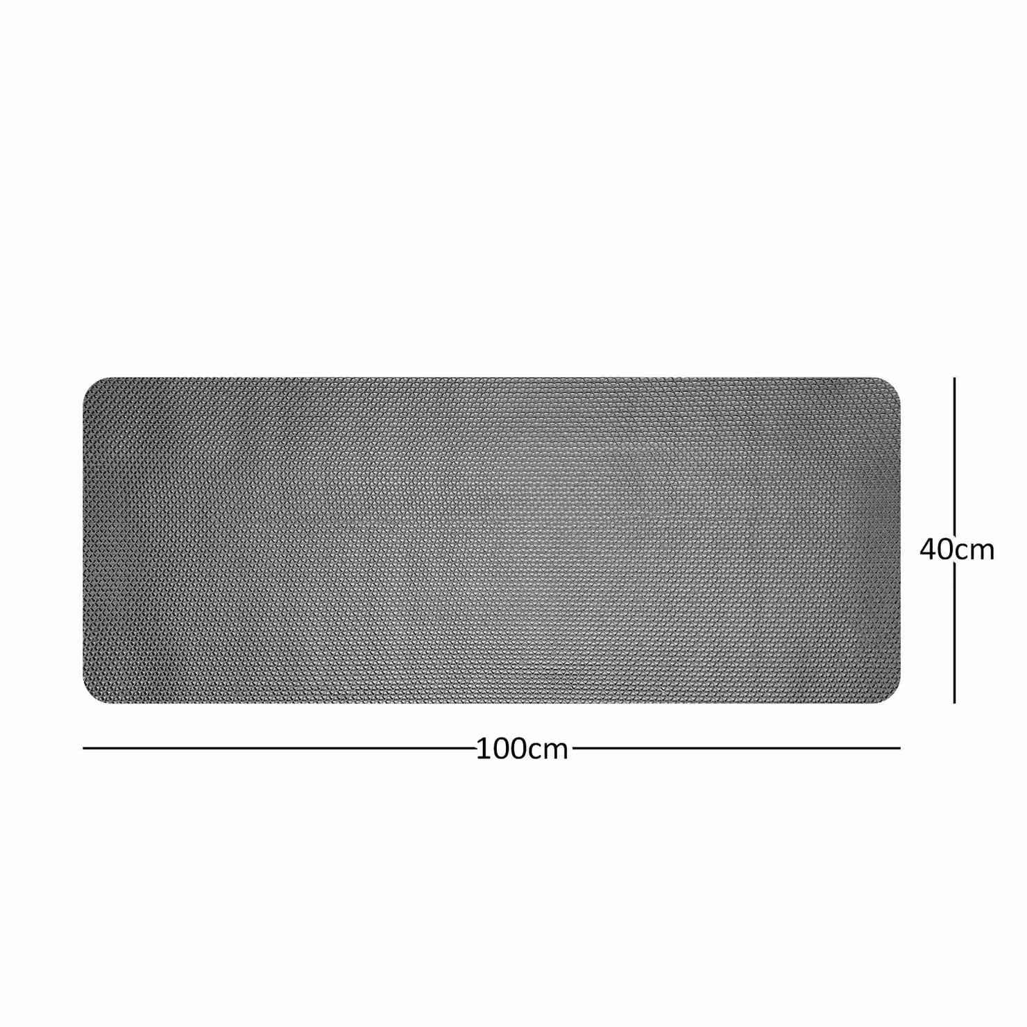 Nicoman Reversible Non-Slip PVC Bath Mat in Grey and Brown, W/D/H: 100 x 40 x 0.25 cm – 3