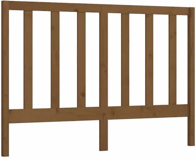 Berkfield Home Rustic Solid Wood Pine Bed Headboard in Honey Brown, W: 166 cm, D: 4 cm, H: 100 cm