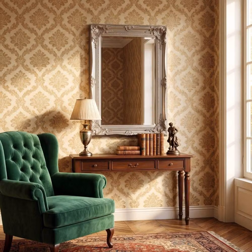 HOME LUXE INTERIOR Vintage Antique Silver Ornate Baroque Wall Mirror, W: 60 cm, H: 90 cm – 3