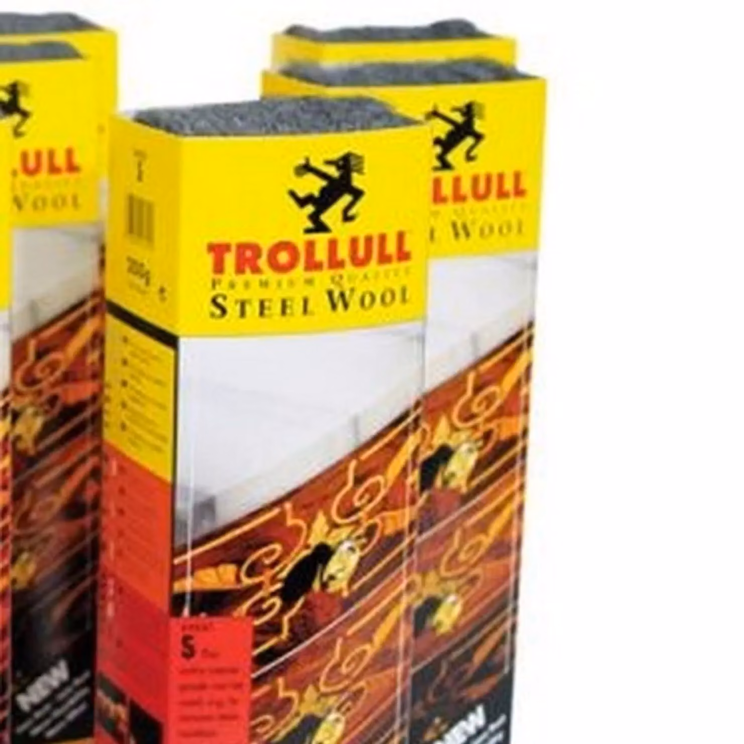 Trollull Grade 3 Steel Wool Rolls in Silver – 2