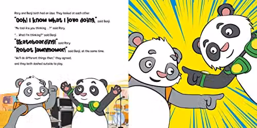Cheeky Pandas: The Day Off: A Story about Love by Candle Books, Multicolour Paper Book – 2