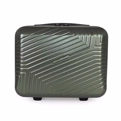 JLY Travel Vanity Case in Purple or Green, Lightweight Waterproof Hardshell Makeup and Toiletries Organiser, W/D/H: 28.5 x 34.0 x 18.0 cm – 3