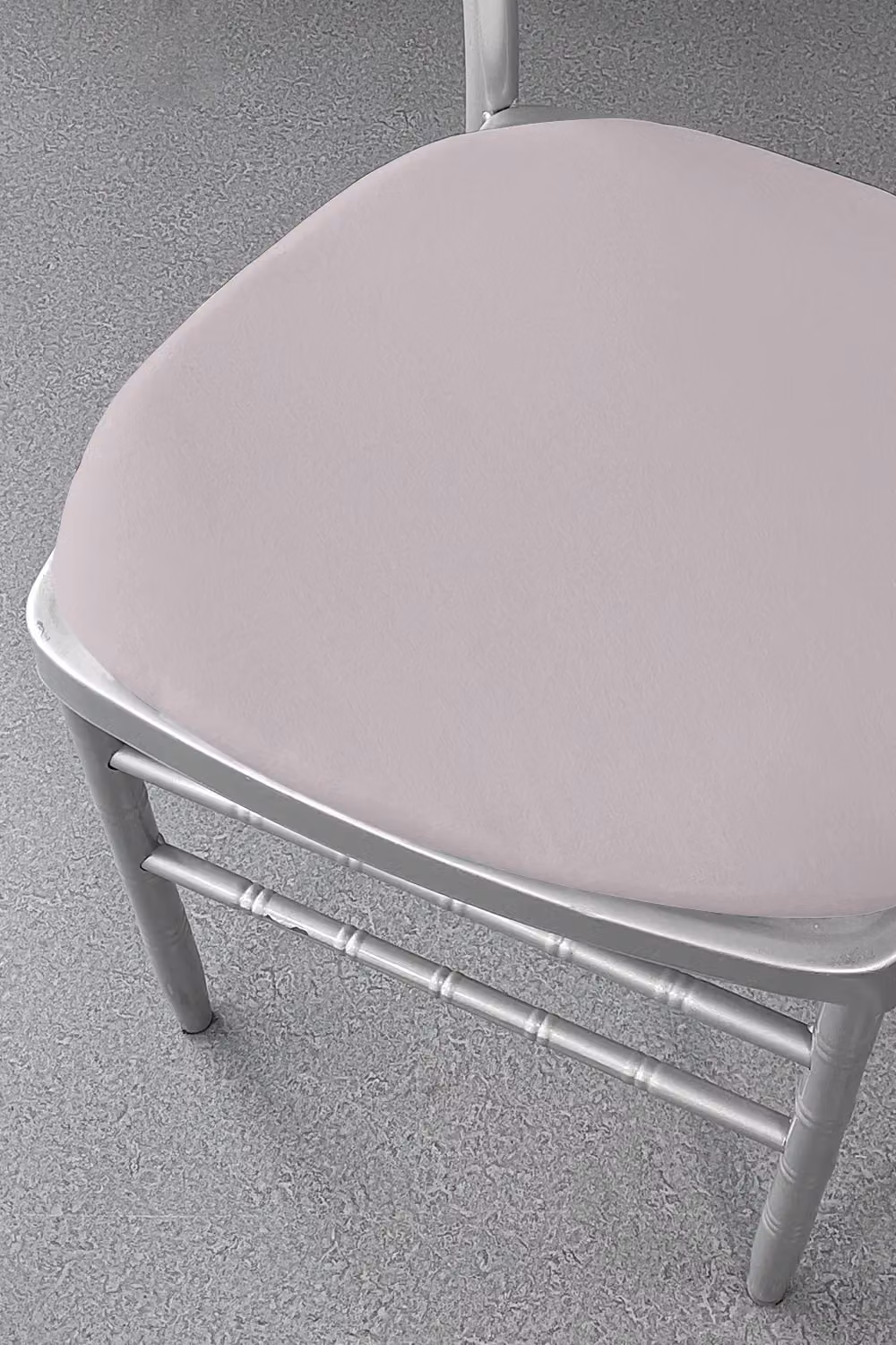 Neel Blue High Back Spandex Dining Chair Slipcovers, Removable and Washable in Silver