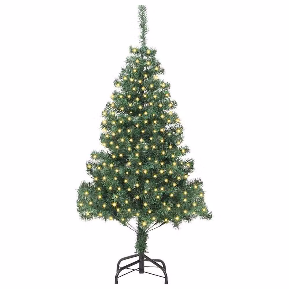 Berkfield Home Green PVC Christmas Tree with 300 LEDs and Stand, Height: 180 cm – 3