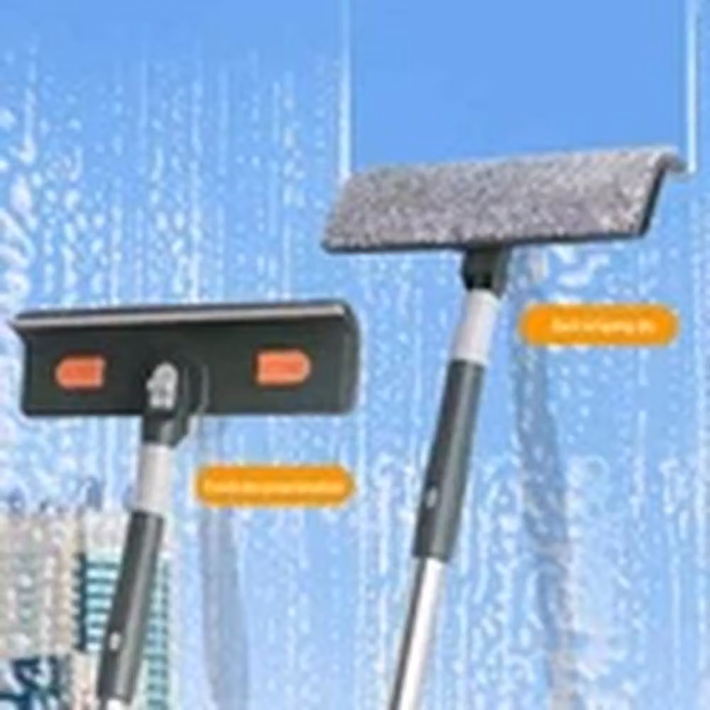 Havendro Professional Large Telescopic Window Cleaner with Microfibre Squeegee in Green – 3