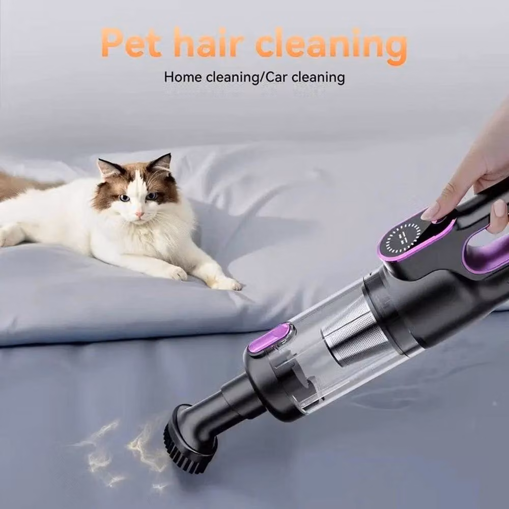 EONLION High Power Upgraded Bagless Vacuum Cleaner with HEPA Filter and LED Headlight, Black, Height: 100 cm – 3