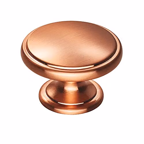 Loops Ring Domed Cupboard Door Knob in Satin Copper – 2