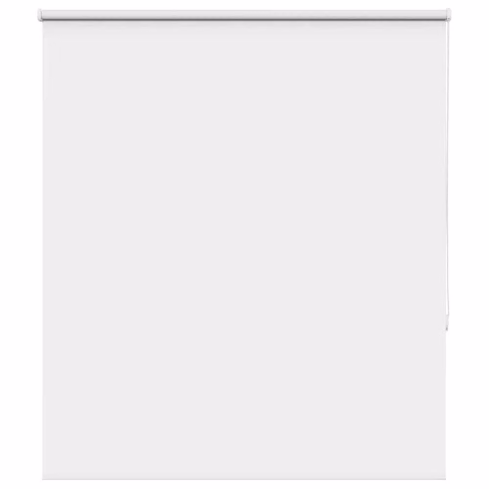 Berkfield Home White Blackout Fabric Roller Blind W: 116.6 cm, H: 175 cm