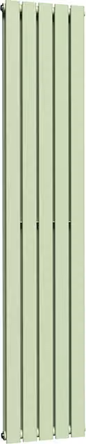 Lux Heat Flat Coloured Vertical Radiator in Mint Ice Cream, H 180 cm x W 35 cm