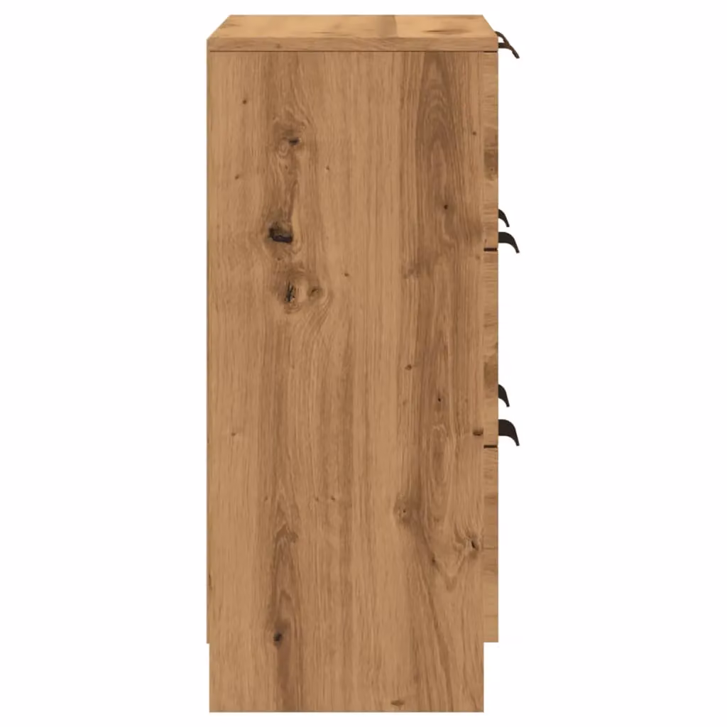 Berkfield Home Artisan Oak Sideboard in Brown, W/D/H: 60 x 30 x 70 cm – 3