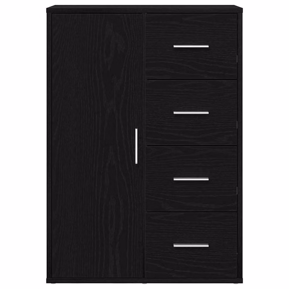 Berkfield Home Black Oak Sideboard, W/D/H: 60 x 31 x 84 cm – 3