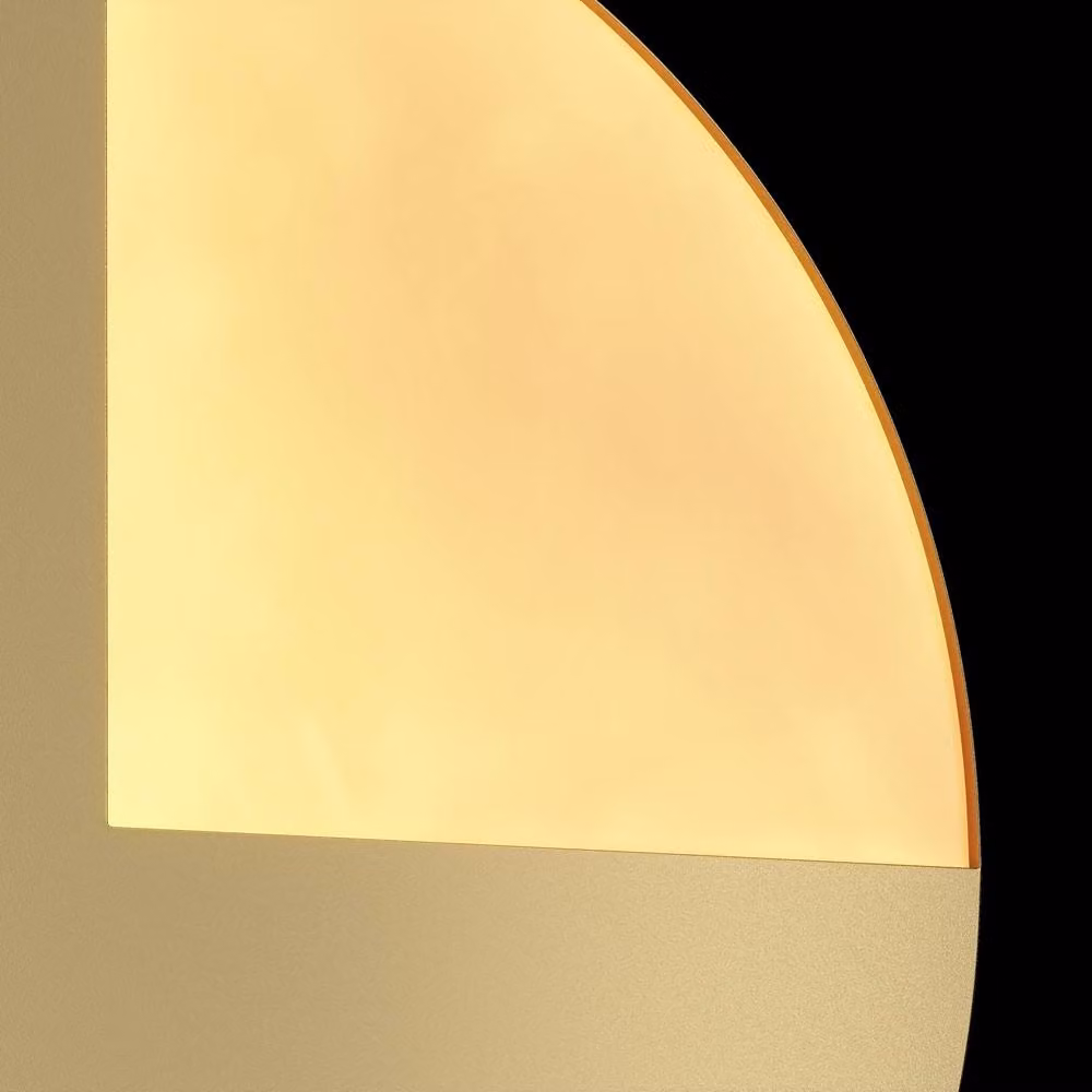 Netlighting Jupiter Modern Integrated LED Wall Lamp in Gold/Brass with 3000K Warm White Light – 3