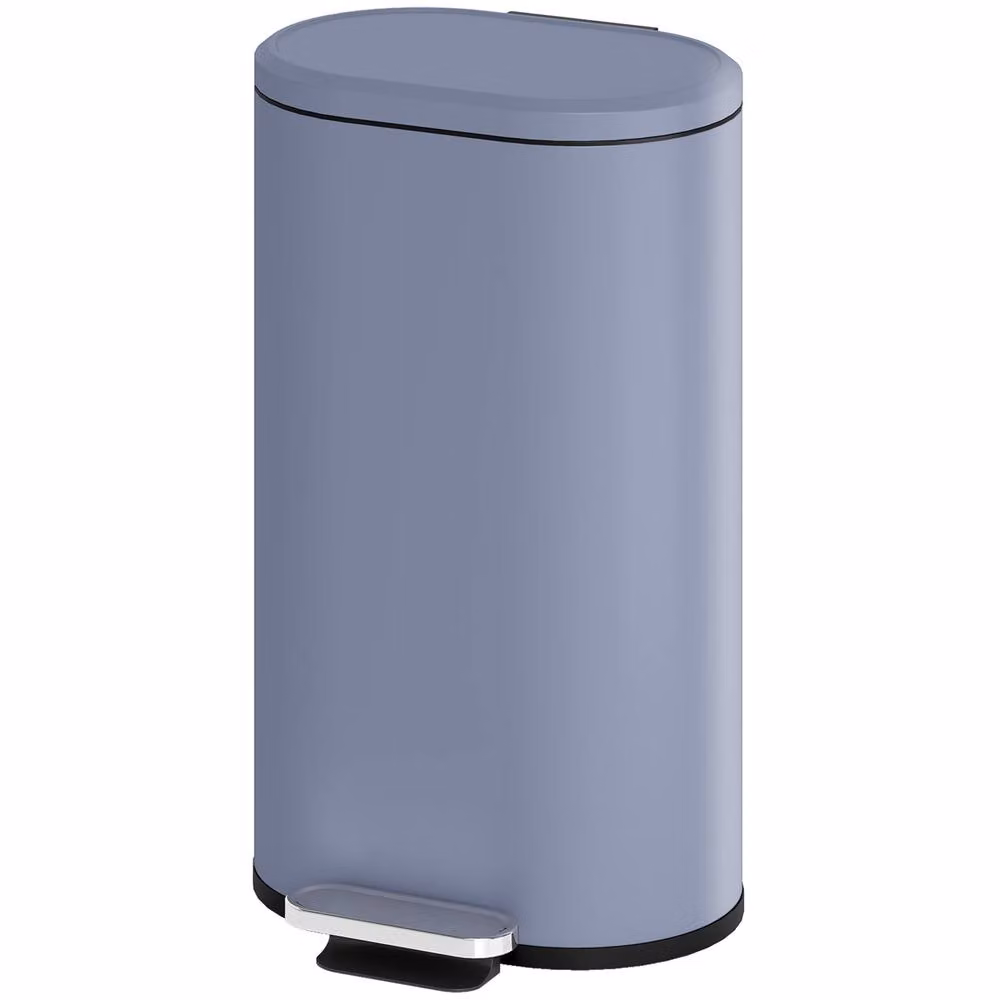 STILVORA 30L Blue Pedal Kitchen Bin with Soft-Close Lid and Removable Inner Bucket – 5