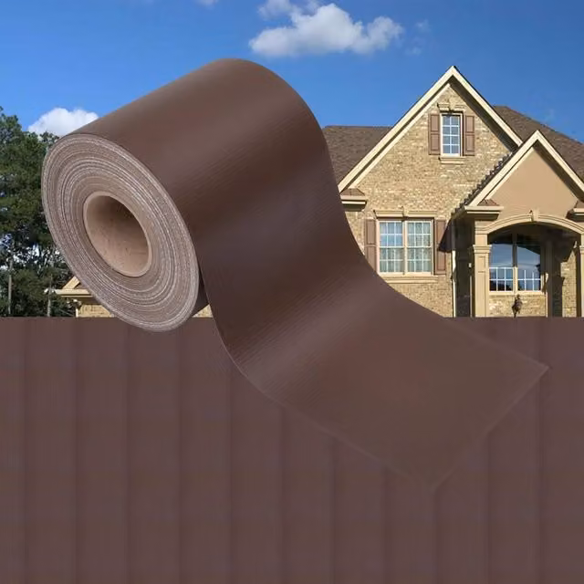 Berkfield Home Garden PVC Privacy Screen in Brown – 1