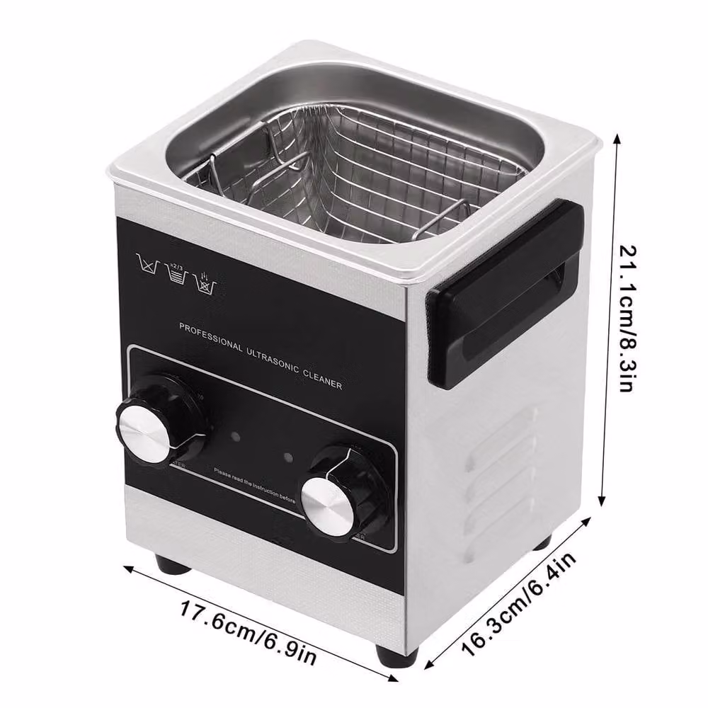 NESTLUNE 2L Ultrasonic Cleaning Machine with Heater in Silver – 2