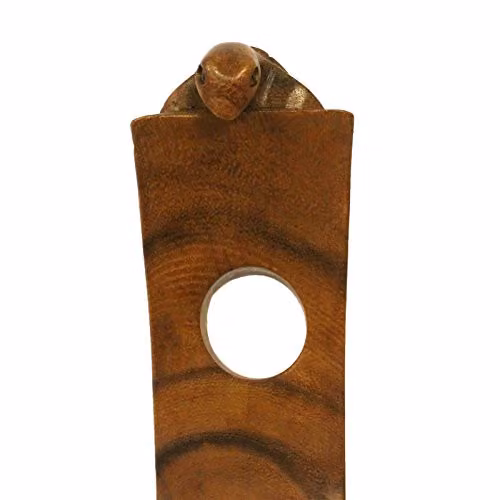 Ancient Wisdom Serenityy Balance Wine Holder Turtle in Brown Wood – 2