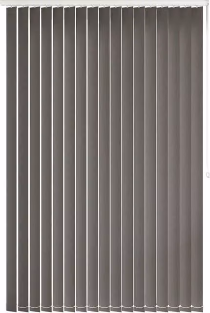 Terrys Nomad Made to Measure Blackout Vertical Blind in Black or Grey Polyester