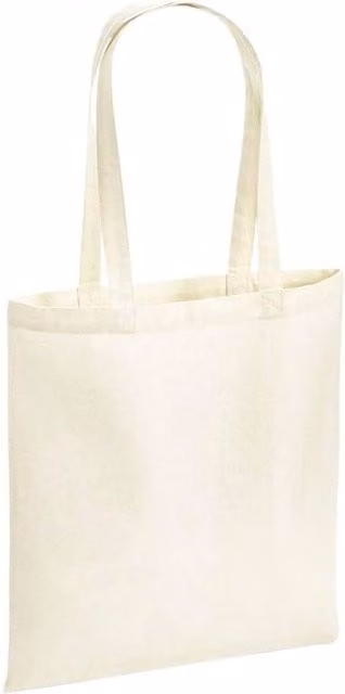 Westford Mill Cotton Tote Bag in Beige and Sand, W: 42.0 cm, H: 38.0 cm