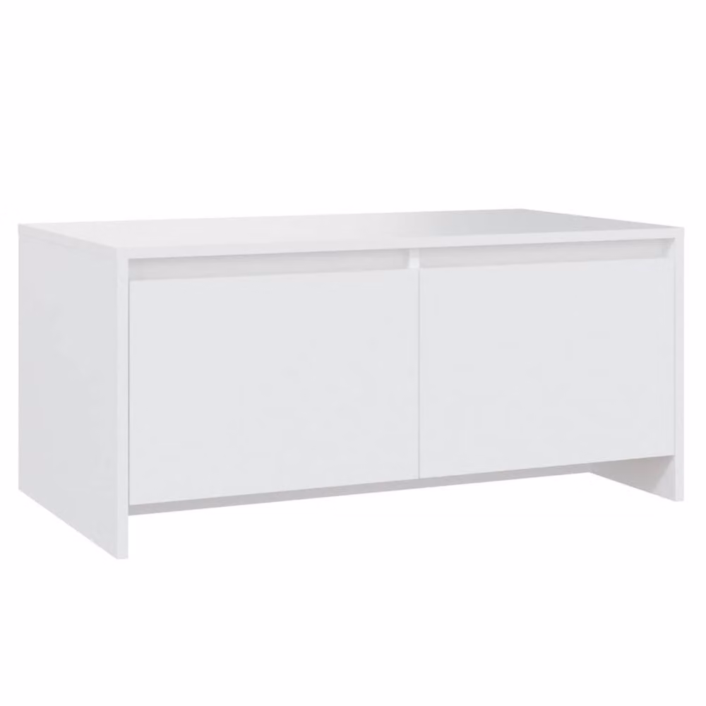 Berkfield Home Modern White Coffee Table W/D/H: 90 x 50 x 41.5 cm – 2
