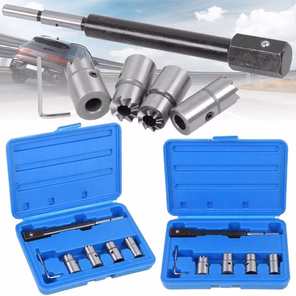 NESTLUNE 5pc Diesel Injector Seat Cutter Tool Set in Blue – 3