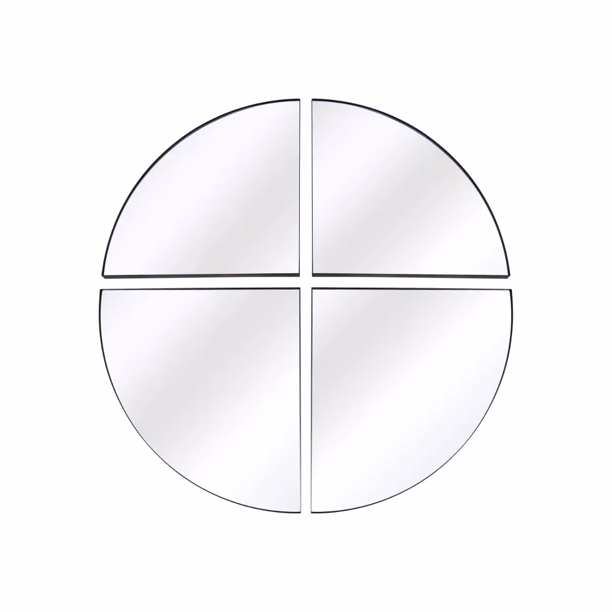 MirrorOutlet Black XL Circular Metal Wall Mirror, Diameter: 140 cm – 2