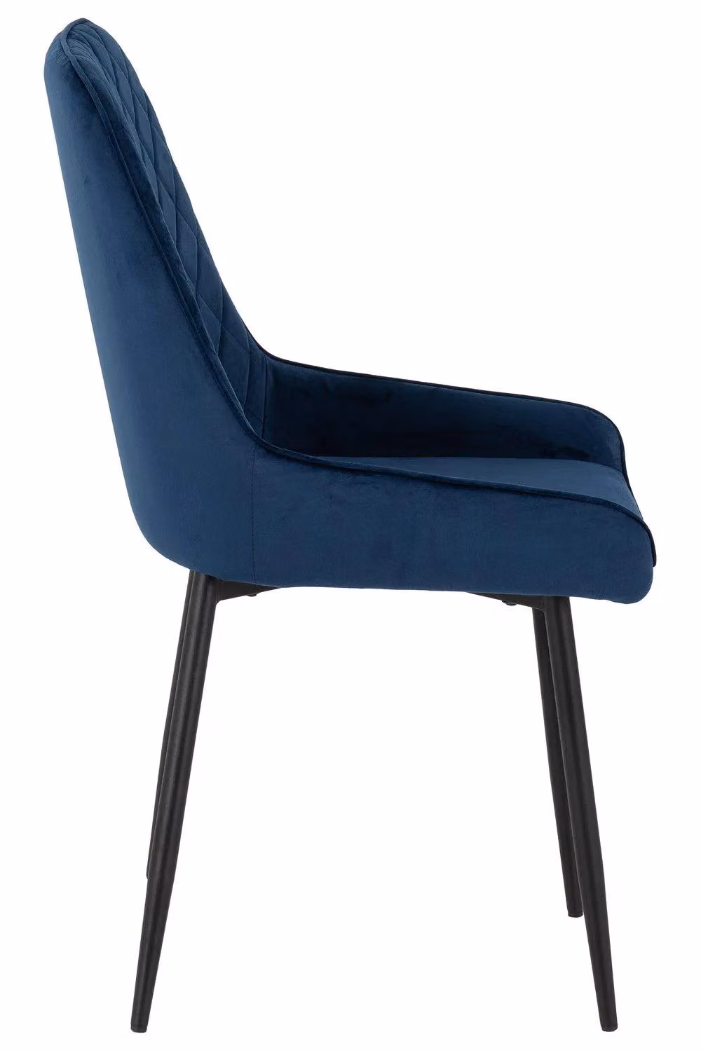 Seconique Athens Round Dining Set with 4 Avery Blue Chairs and Concrete Effect Table – 5