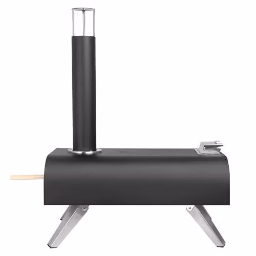 George Foreman Portable Wood Pellet Pizza Oven and Smoker in Black with Paddle and Carry Bag – 7