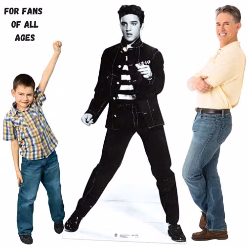 Star Cutouts SC574 Elvis Presley Jailhouse Rock Lifesize Cardboard Cutout, Multicolour Retro Party Decoration – 5