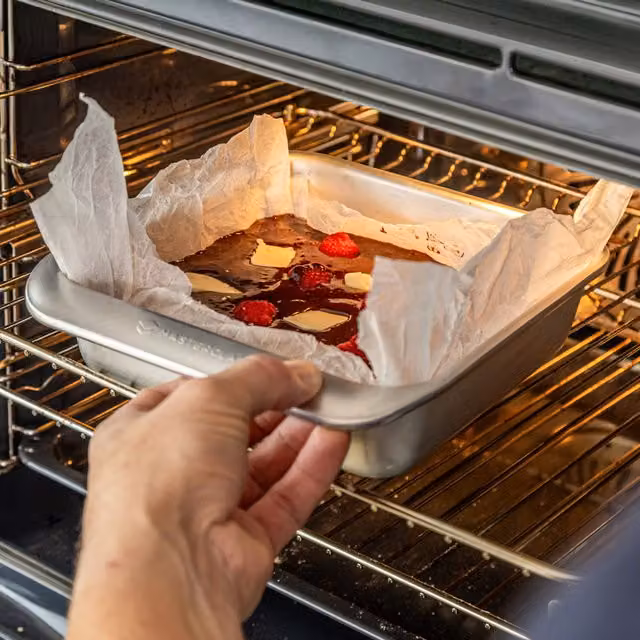 MasterClass Recycled Aluminium Square Brownie Tin, Silver, 23 cm