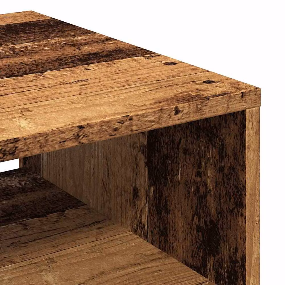 Berkfield Home Old Wood Coffee Table in Brown, W/D/H: 40 x 40 x 43 cm – 6
