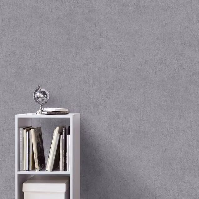 Erismann Savannah Luxury Plain Modern Grey Non-Woven Vinyl Wallpaper Roll