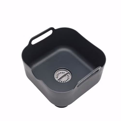 ReBorn Recycled Plastic Washing Up Bowl, 9L, Dark Grey