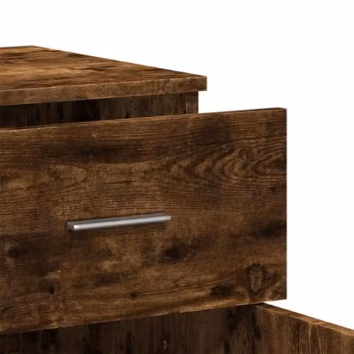 vidaXL Modern Sideboard in Brown Oak, W/D/H: 79 x 38 x 80 cm – 4