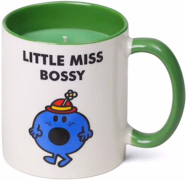 Mr. Men And Little Miss Little Miss Bossy Ceramic Mug Candle, Plum and Rhubarb Scent, 256g, White – 1