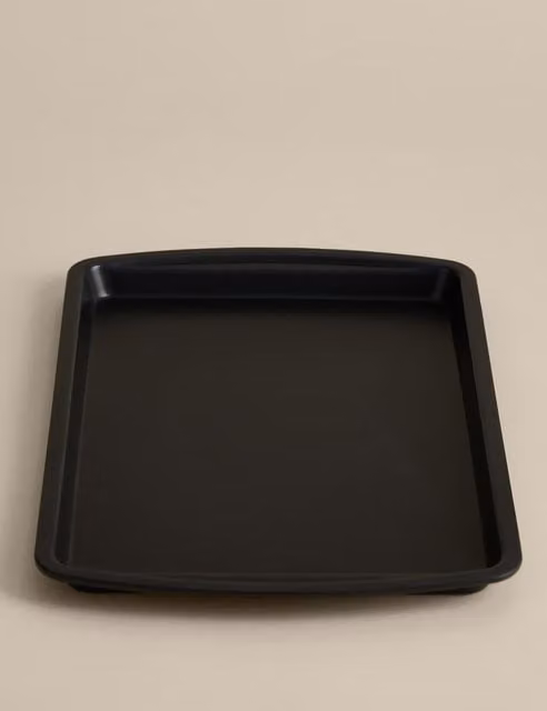 M&S Non-Stick Aluminised Steel Square Baking Sheet, 38 cm, Charcoal Grey