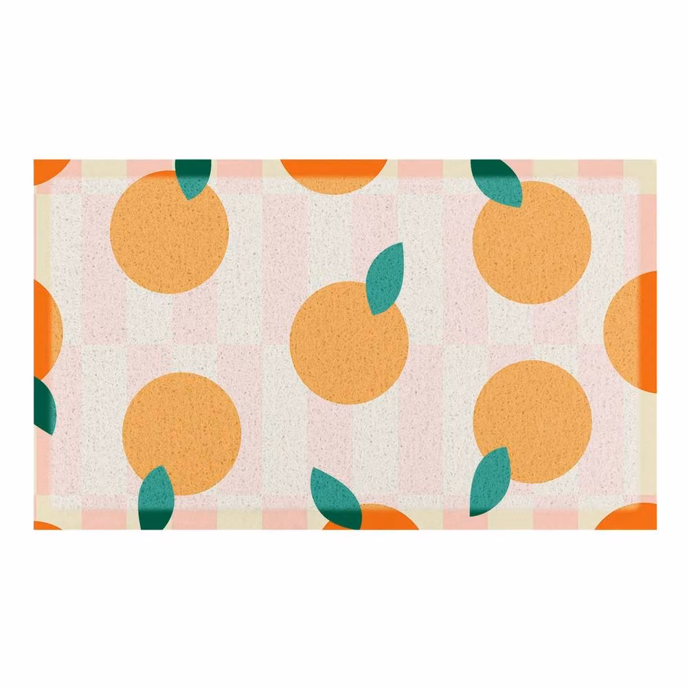 Artsy Mats Elizabeth Olwen Oranges Indoor/Outdoor Doormat, Orange, W: 70 cm, D: 40 cm – 2