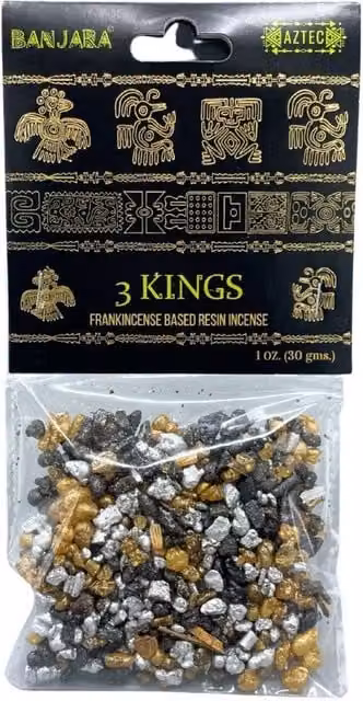 KDMD 3 Kings Banjara Tree Resin Incense, Authentic Indian Fragrance, Multicolour – 1