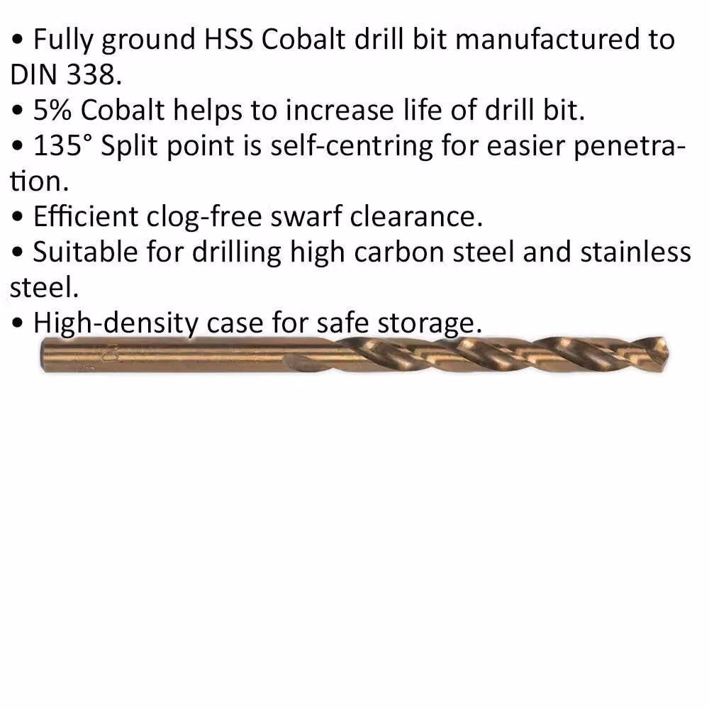 Loops 5 Pack 13mm HSS Cobalt Twist Drill Bits in Gold – 2
