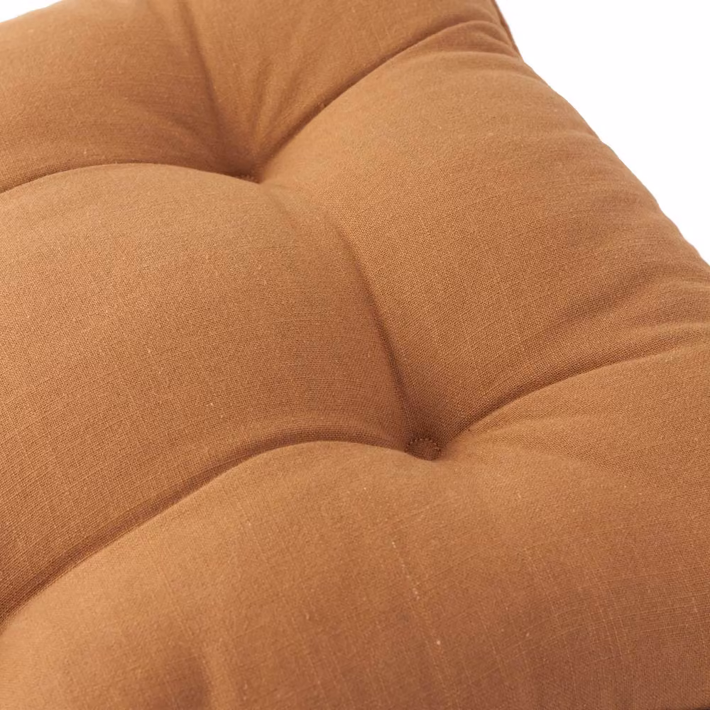 Riva Home 2-Pack Amber Slub Cotton Square Seat Pads, W/D/H: 40 x 40 x 40 cm – 4