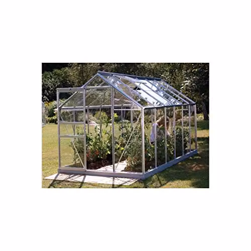 Vitavia Venus 6 x 12ft Toughened Glass Greenhouse with Silver Steel Base – 2
