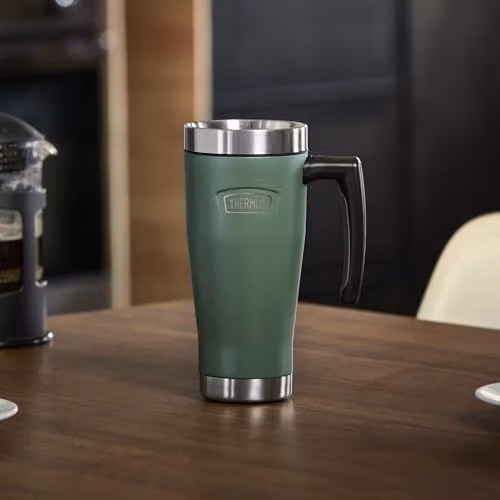 Thermos Icon Series Stainless Steel Travel Mug, Green, 0.47 l – 4