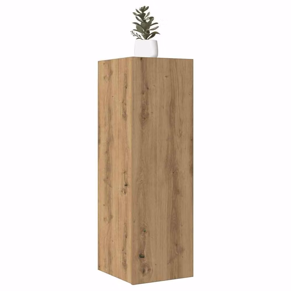 Berkfield Home Artisan Oak TV Cabinet in Brown, W/D/H: 30.5 x 30 x 90 cm – 2