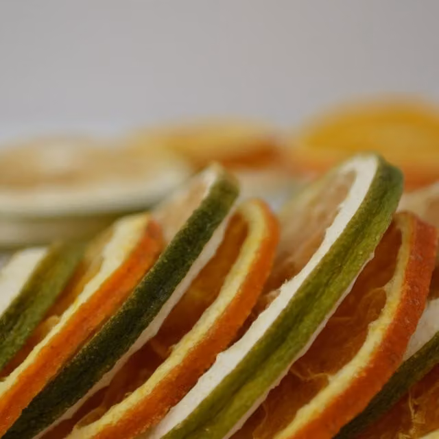 Natural Crafts Decorative Dried Mixed Orange Slices in Green