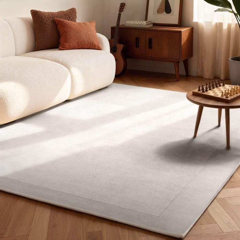 Villeroy & Boch 1812 Kari Handmade Wool Blend Bordered Rug in Beige, W: 160 cm, D: 230 cm – 3