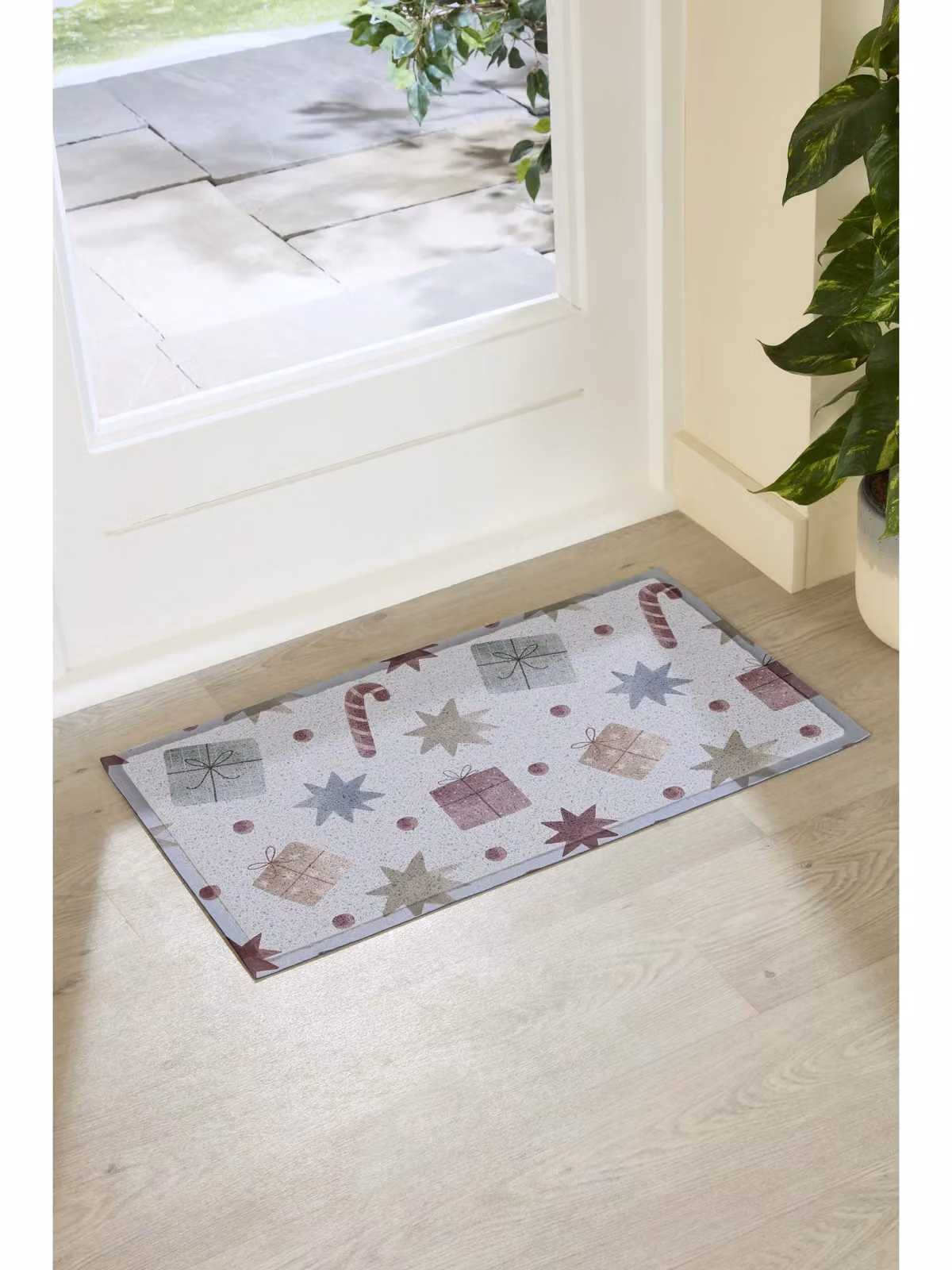 Artsy Mats Patterned Grey Graphic Doormat, W 70 cm x D 40 cm – 2