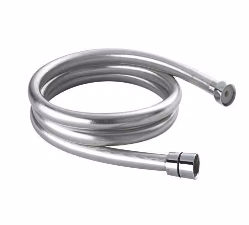 Hudson Reed A321 Modern Bathroom Smooth Silver Flex Hose, Chrome, Length: 150 cm – 1