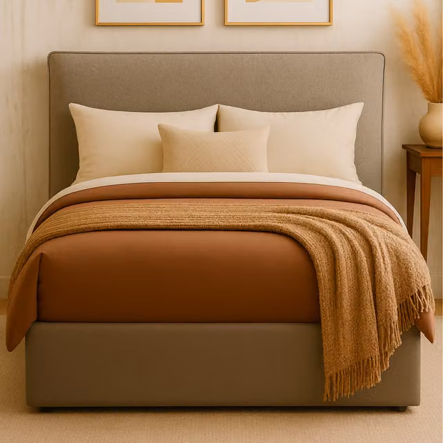 Home Treats Grey Ottoman Storage Bed Frame with Hybrid Mattress and Padded Pillow Headboard, W/D/H: 140 x 200 cm